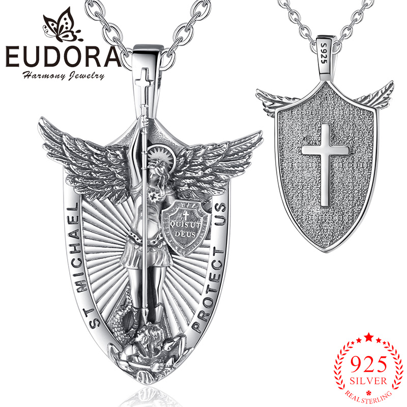 Eudora 925 เงินสเตอร์ลิง St. M - 925 Sterling Silver Chain Necklace Men บทวิจารณ์และราคา