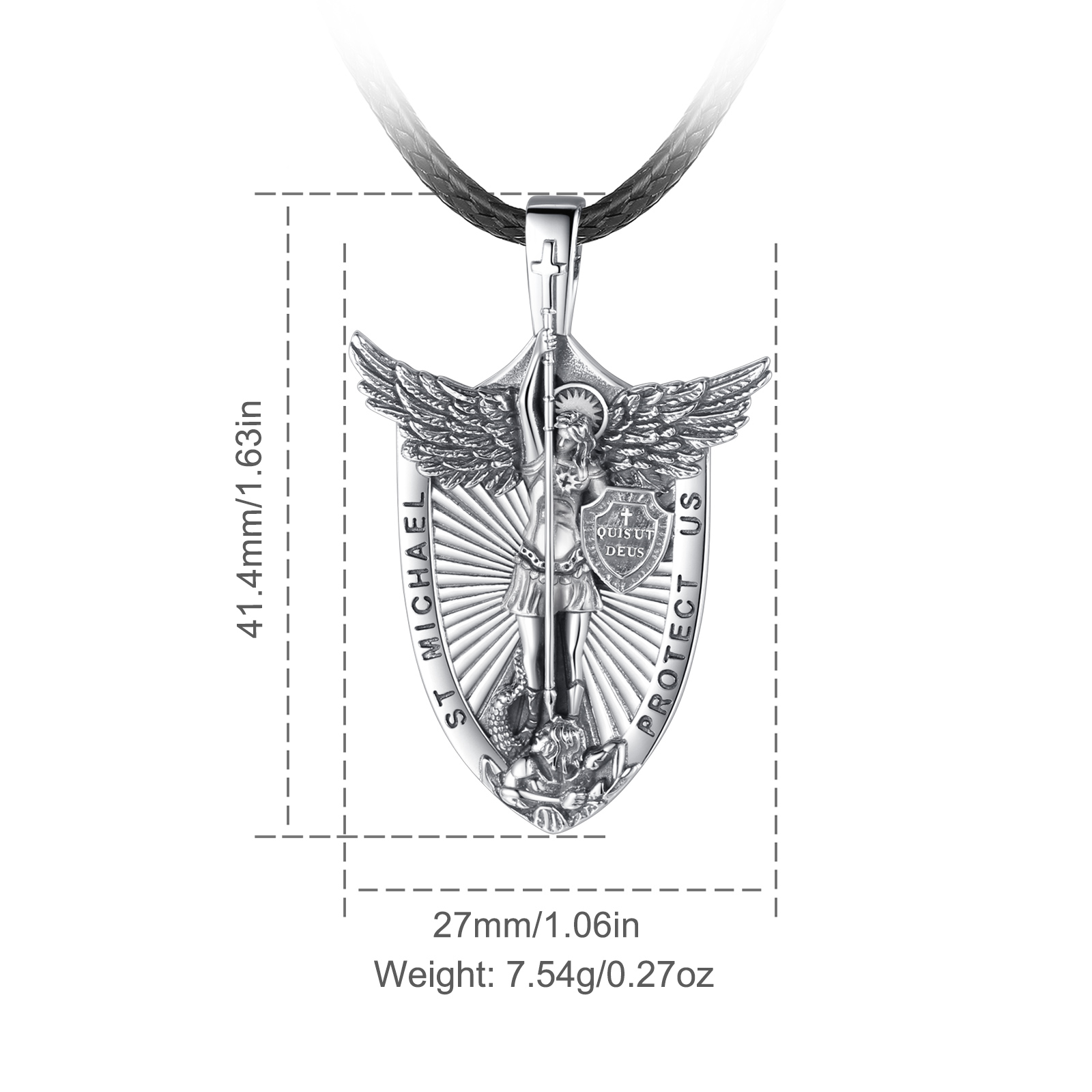 Eudora 925 เงินสเตอร์ลิง St. M - 925 Sterling Silver Chain Necklace Men บทวิจารณ์และราคา