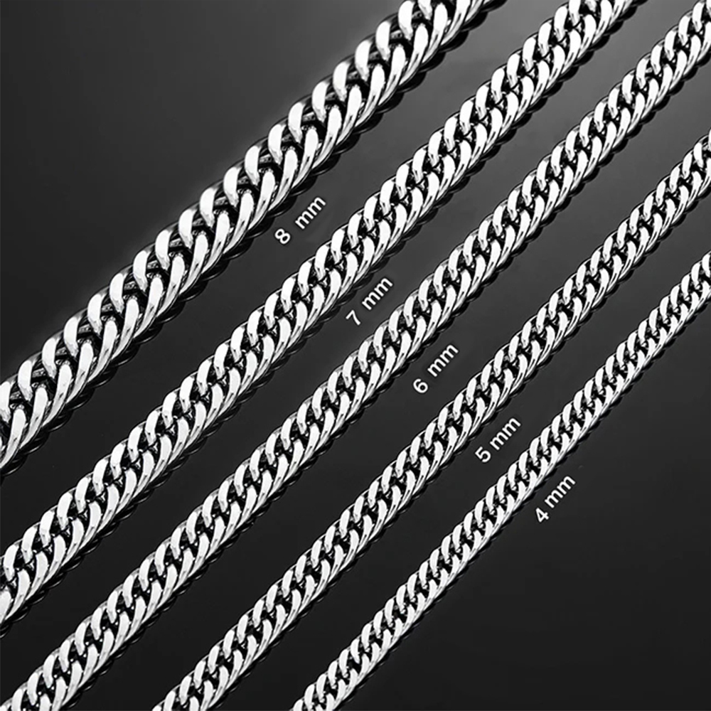 HIYEE 3 มม./4 มม./5 มม./6 มม./ - Cuban Link Chain 12Mm บทวิจารณ์และราคา