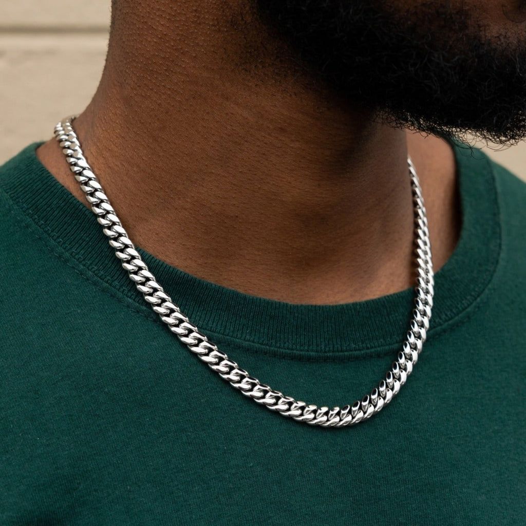 สร้อยคอคิวบาคลาสสิกขนาด 3-11 ม - Cuban Link Chain 12Mm บทวิจารณ์และราคา