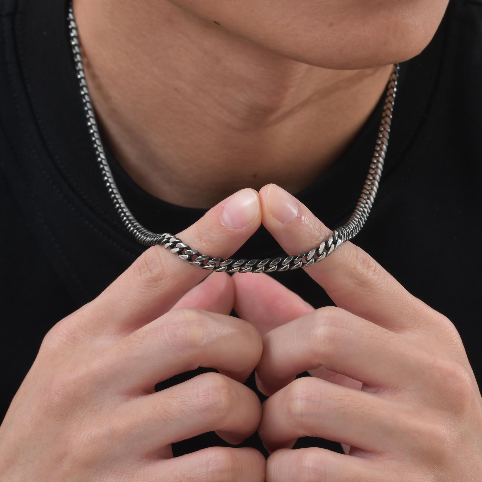 สร้อยคอคิวบาคลาสสิกขนาด 3-11 ม - Cuban Link Chain 12Mm บทวิจารณ์และราคา