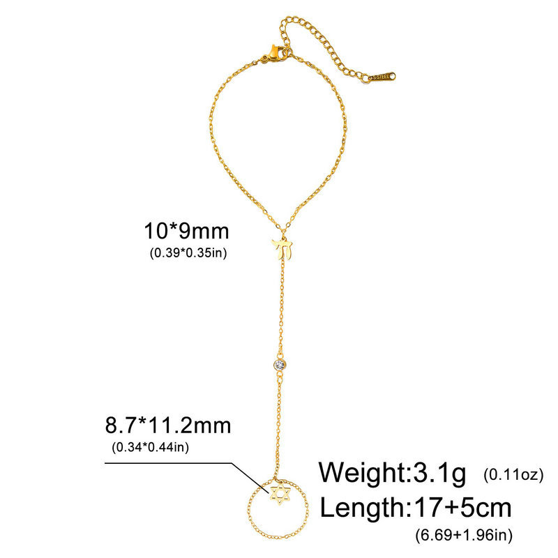 กำไลข้อมือรูปดาวหกแฉกของชาวยิว - Bracelets บทวิจารณ์และราคา