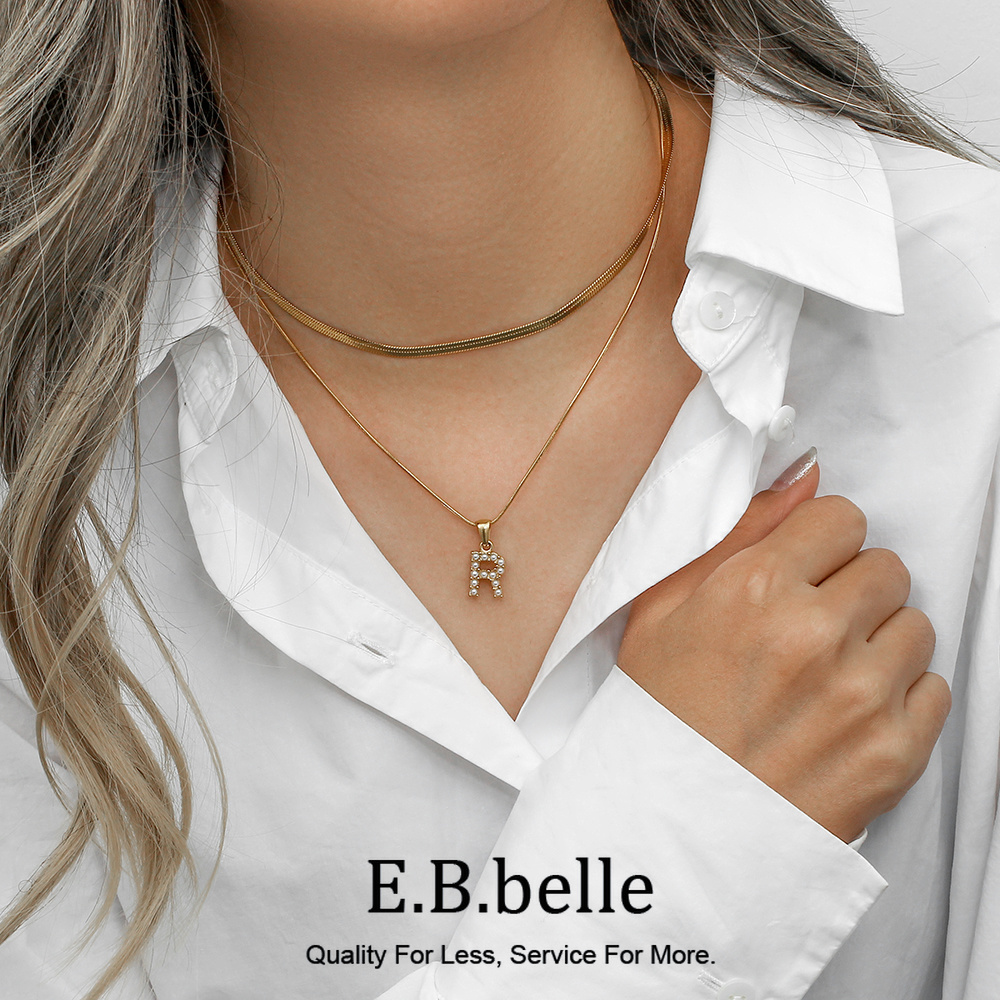 E.b.belle สแตนเลส18K ชุบทองไข่ - Initial Letter Necklace 18K Gold บทวิจารณ์และราคา