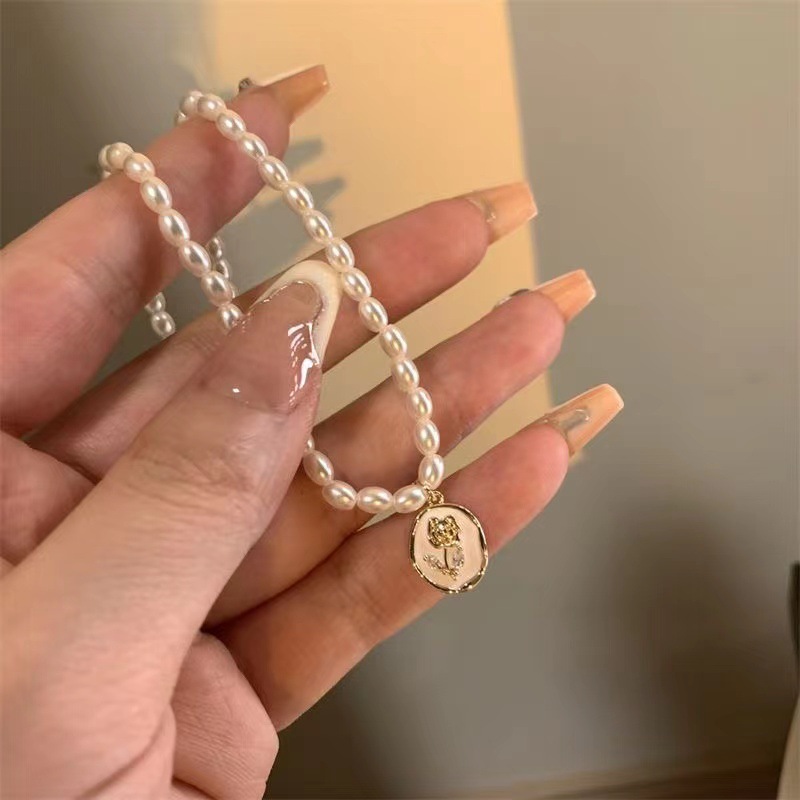 Vintage Vintage เลียนแบบไข่มุก - Pearl Choker Necklace Vintage บทวิจารณ์และราคา