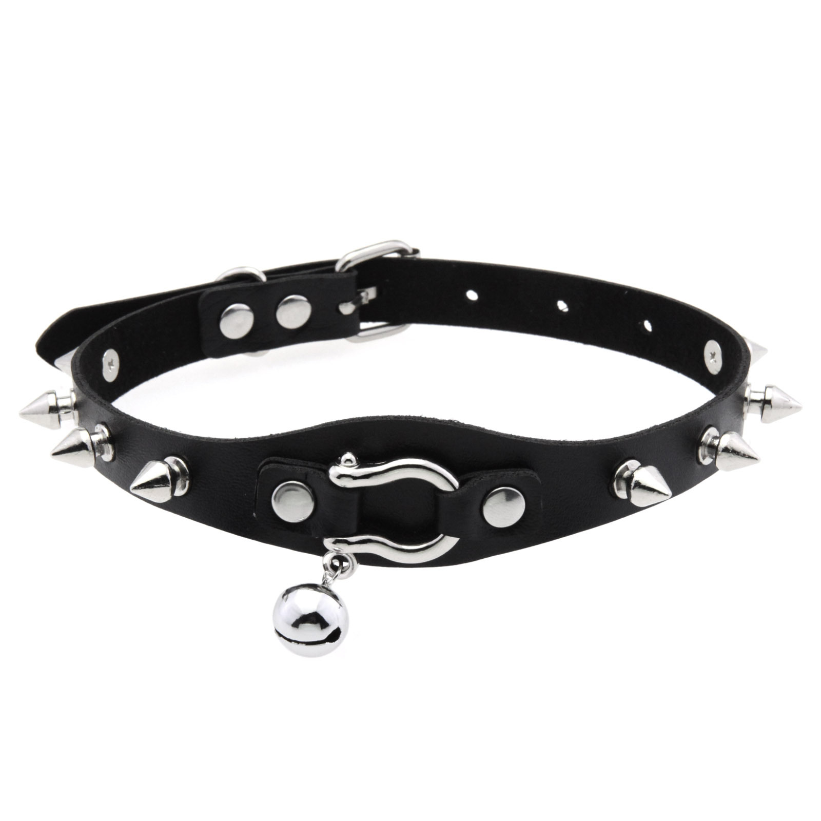 สีดํา Spike สร้อยคอ Choker Riv - Goth Punk Spike Choker บทวิจารณ์และราคา