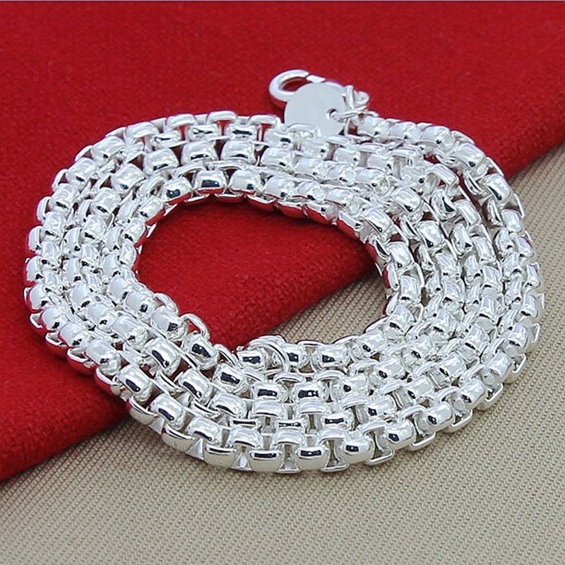 สร้อยคอเงินแท้ 925 แบบกล่องกลม - Cuban Link Chain 12Mm บทวิจารณ์และราคา