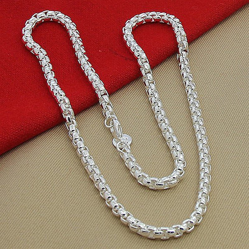 สร้อยคอเงินแท้ 925 แบบกล่องกลม - Cuban Link Chain 12Mm บทวิจารณ์และราคา