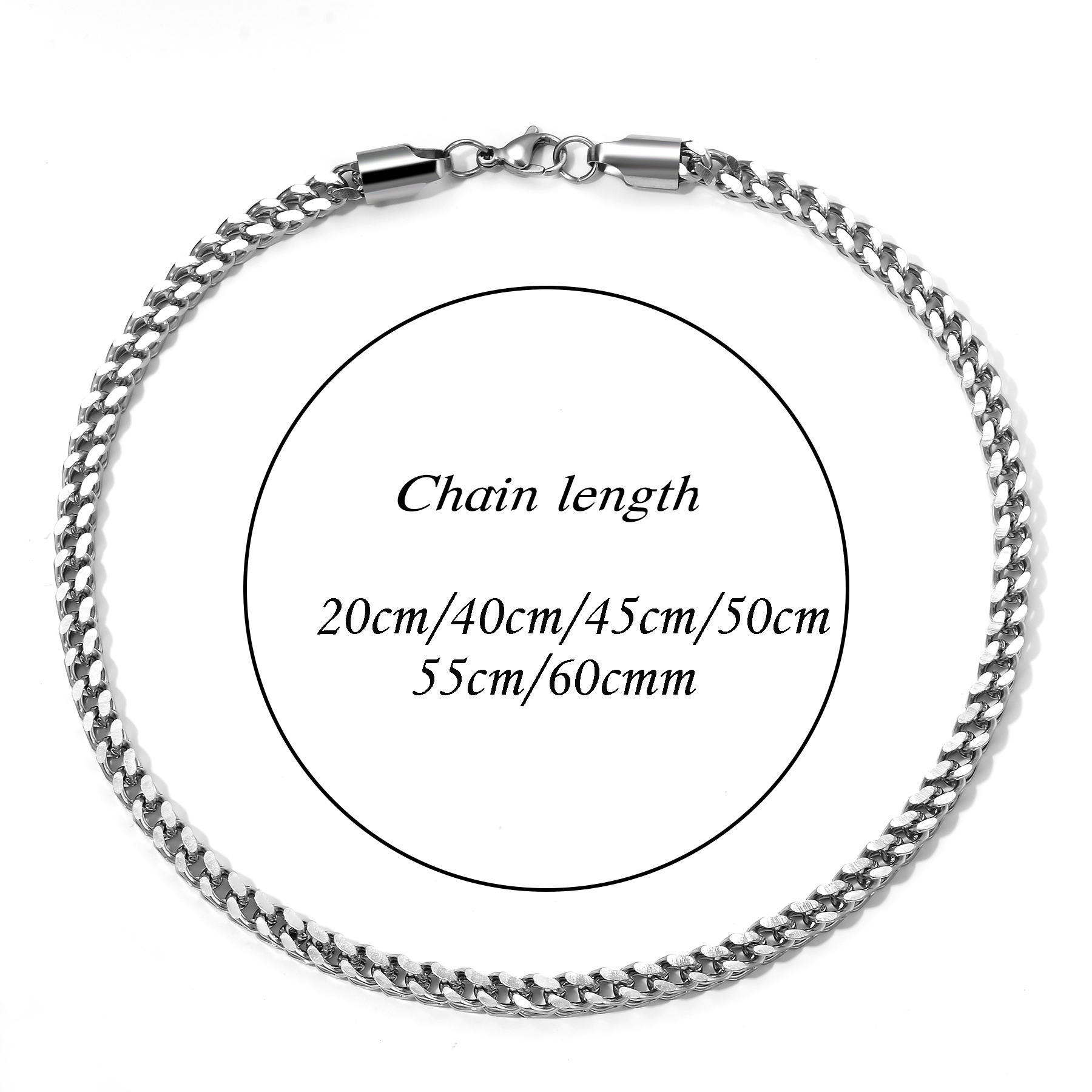 1 ชิ้น ขนาด 3 มม.-5 มม. สีทอง/ - Cuban Link Chain 12Mm บทวิจารณ์และราคา