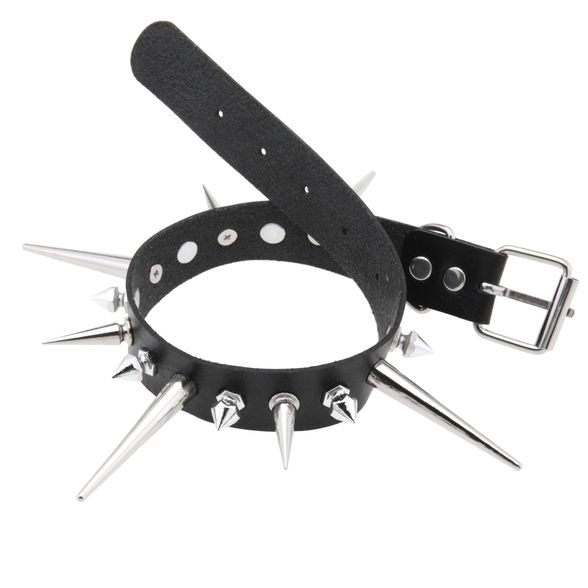 Goth Long Spike Choker Punkหนั - Goth Punk Spike Choker บทวิจารณ์และราคา