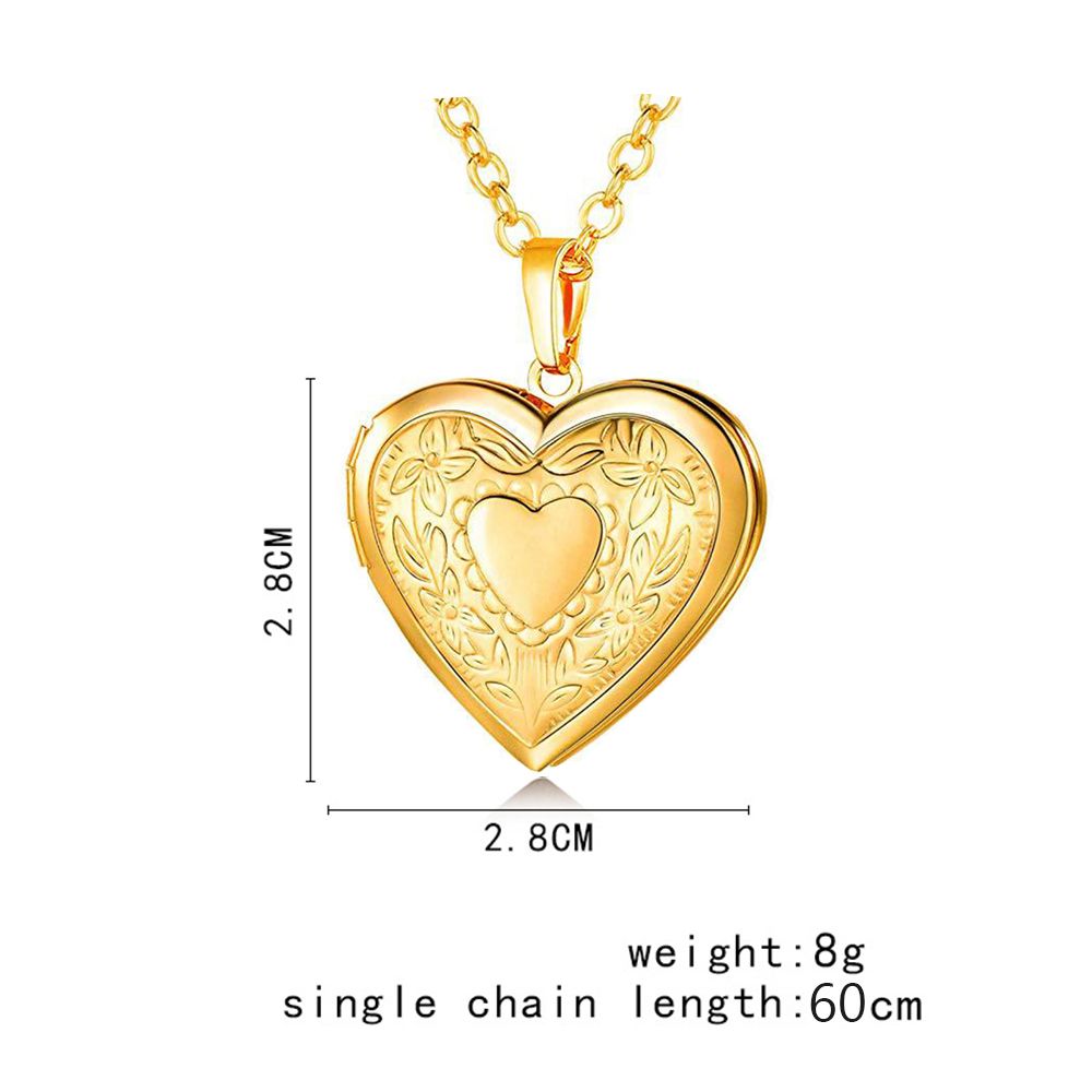 แฟชั่น Photo Locket สร้อยคอรูป - Heart Locket Necklace Photo บทวิจารณ์และราคา
