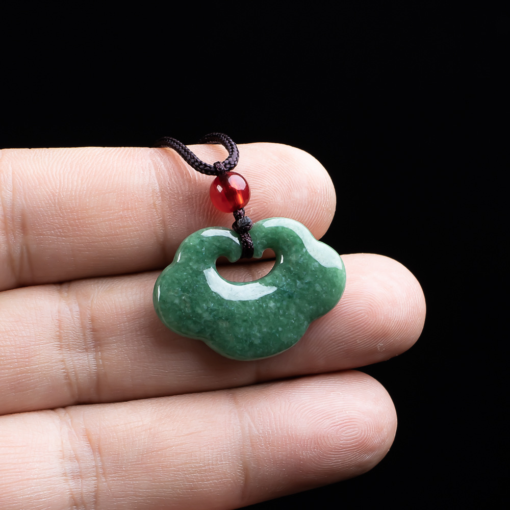 จี้หยกพม่าธรรมชาติรูป - Necklaces บทวิจารณ์และราคา